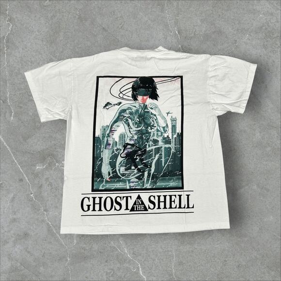 Vintage 90s Ghost in The Shell Size Large Japan Single Stitch Reprint T-Shirt - Picture 2 of 7